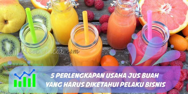 perlengkapan usaha jus buah