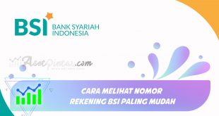 cara melihat nomor rekening bsi