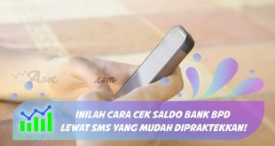 cara cek saldo bank bpd lewat sms