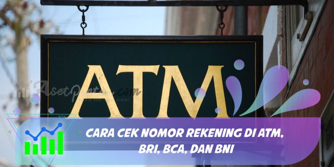 cek nomor rekening di atm